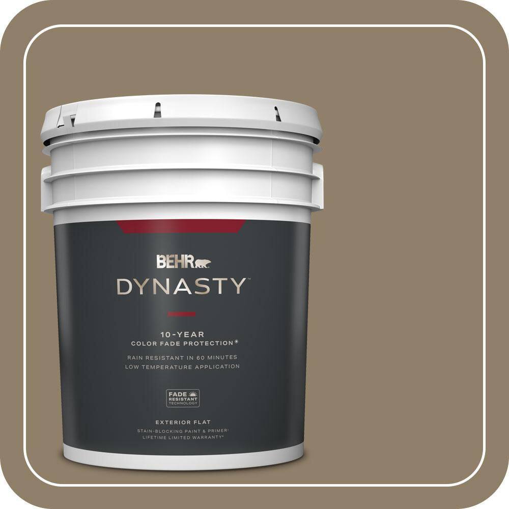 5 gal. Home Decorators Collection #HDC-NT-11 Sandalwood Tan Flat Exterior Stain-Blocking Paint & Primer price history on PriceWatchPro