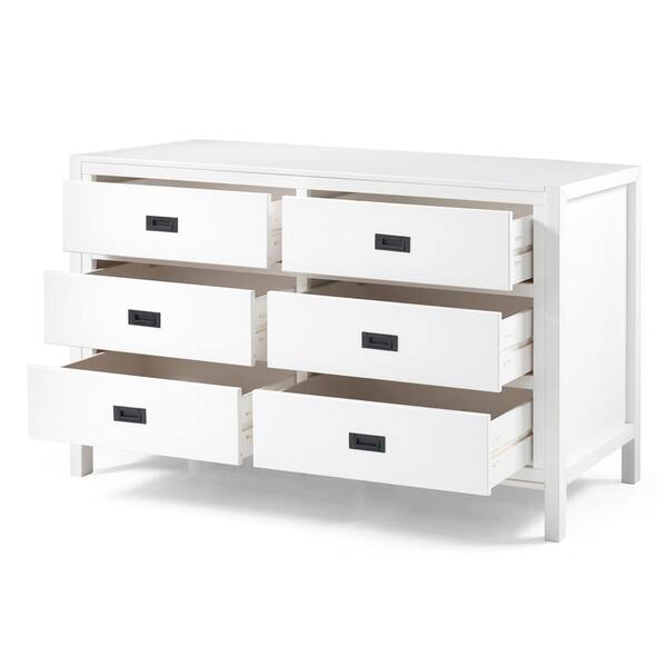 Welwick Designs 57 Classic Solid Wood, Real Wood Dressers White