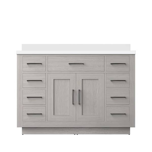Condor 48 in. W x 22 in. D White Oak Single Bath Vanity with Cultured Marble Top