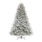 7.5 ft Mixed Pine Flocked LED Christmas Tree