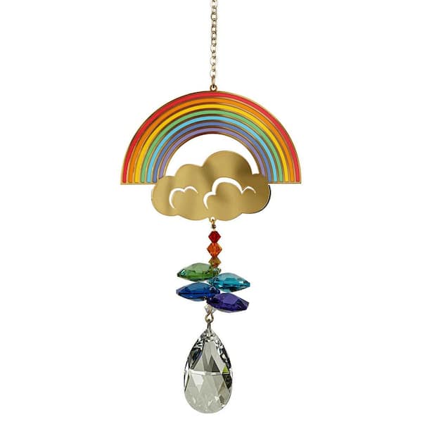 WOODSTOCK CHIMES Woodstock Rainbow Makers Collection, Crystal Wonders, 4.5 in. Rainbow Wind Chime CWRAIN