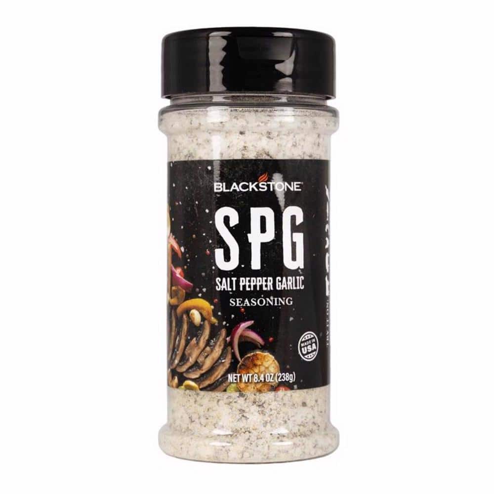 Blackstone SPG Salt, Pepper, and Garlic Seasoning 8.4oz: Hickory Citrus BBQ Rub for Meats &#38; Veggies