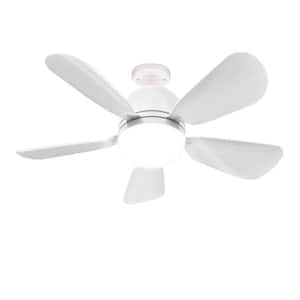 19.7 in. Indoor White Standard Ceiling Fan with LED E26 Dimmable Airflow Quiet Socket for Bedroom and Living Room