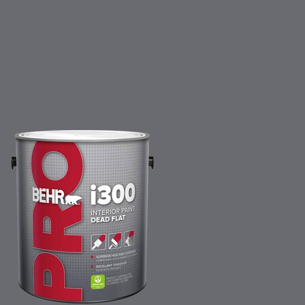 BEHR PRO 1 gal. #HDC-CL-04G Liberty Bell Gray Dead Flat Interior Paint