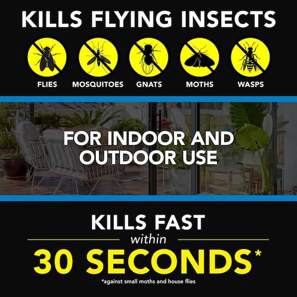 20 oz. Defend Flying Insect Killer 7, Flying Insect Spray Can, Outdoor Fresh Scent, Insect Killer (2-Pack)