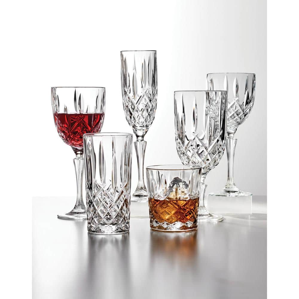 Markham Clear Crystal Cut Goblet Glass Set of Four