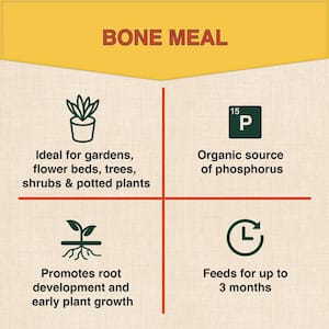 4 lbs. Organic Bone Meal Plant Food, OMRI Listed, 3-18-0