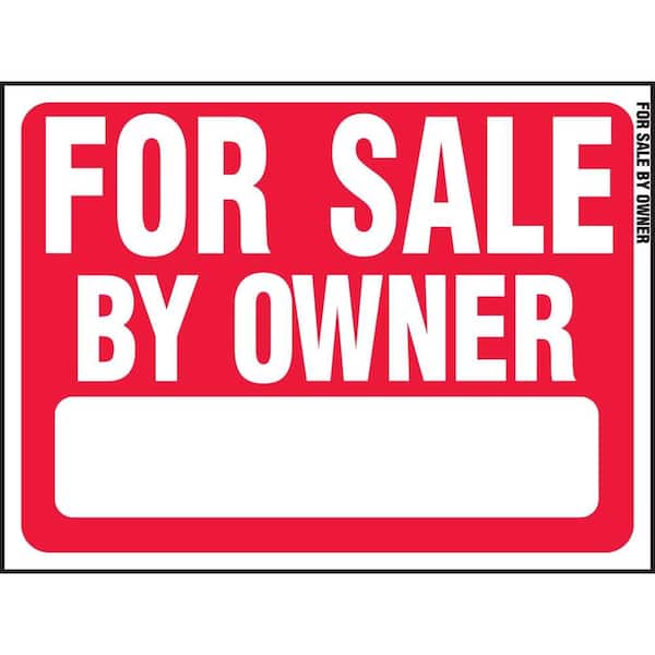 Hy-Ko For Sale Plastic Lawn Sign 18 by 24 Red