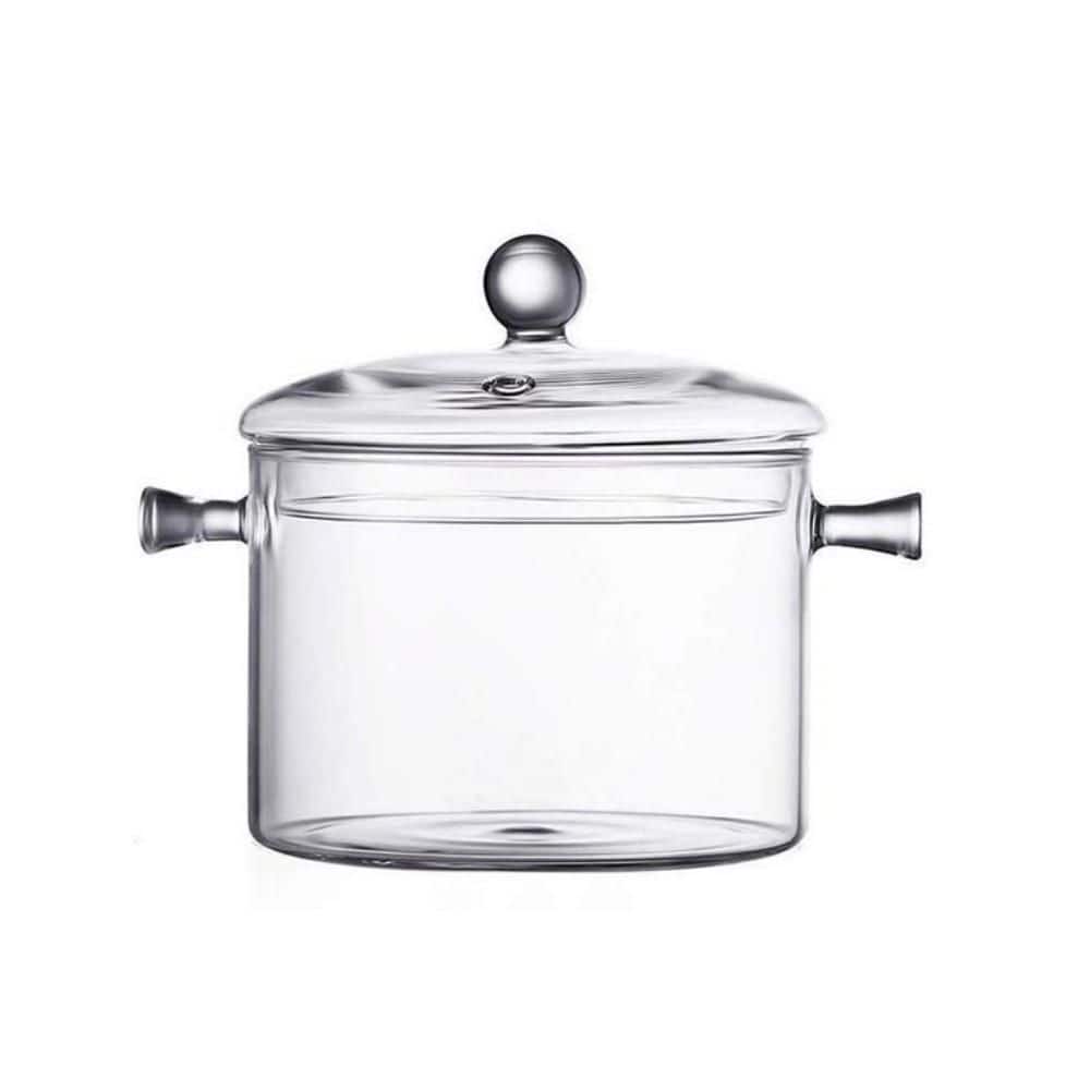 1.58 qt. Glass Saucepan with Cover, Heat-resistant Glass Stovetop Pot and Pan with Lid, The Best Handmade Cookware Set price history on PriceWatchPro
