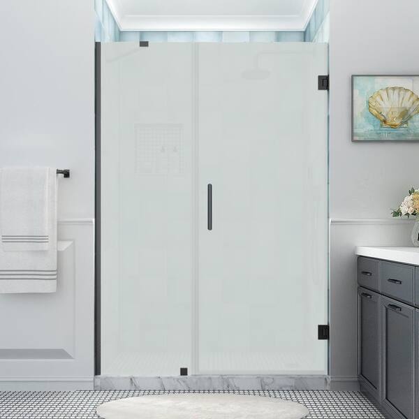 Aston SDR997EZ-38-10 Kinkade 72 inch High x 38 inch Wide Hinged Frameless Shower Door - Bronze