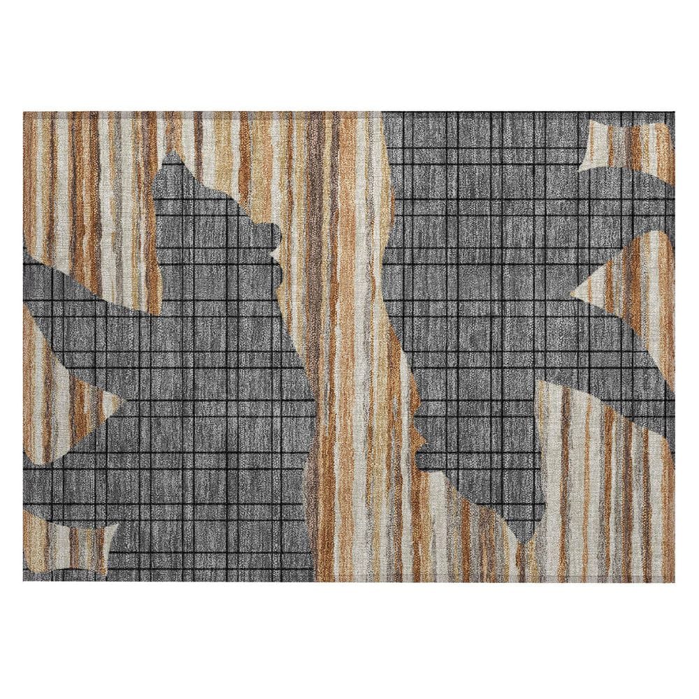 Chantille Machine Washable Indoor/Outdoor Abstract ACN2577 Gray 2 ft. x 3 ft. Accent Rug price history on PriceWatchPro