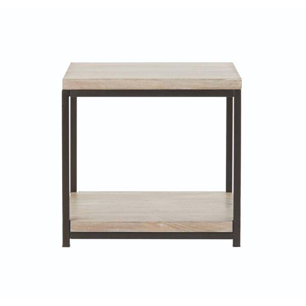 Home Decorators Collection Anjou White Wash End Table