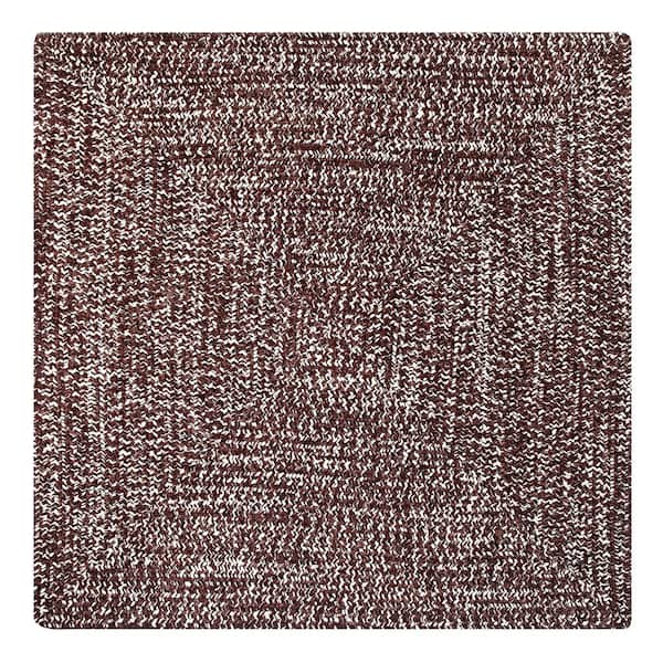 Better Trends Chenille Tweed Collection 60 Square in Dove & Chesnut