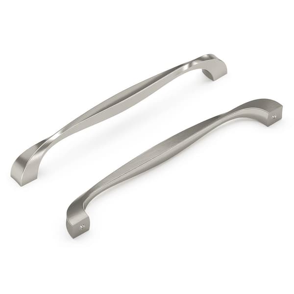 HICKORY HARDWARE Twist 7-9/16 in. (192 mm) Satin Nickel Cabinet Pull (5-Pack)