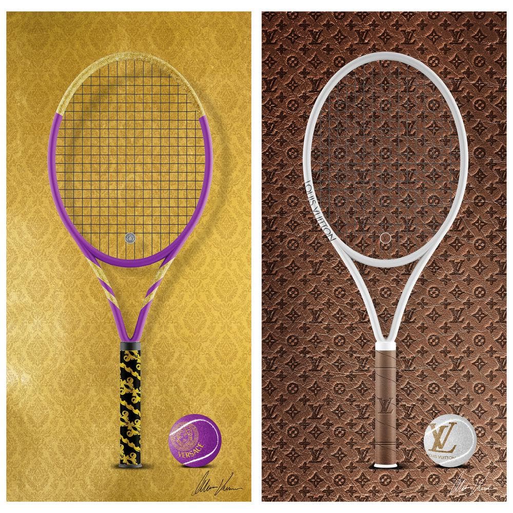 Vintage Louis Vuitton Tennis Racket Cover + Premier - Depop
