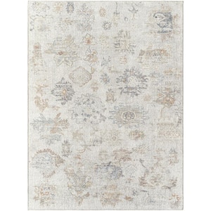 Olympic Light Gray Traditional 8 ft. x 10 ft. Indoor Area Rug