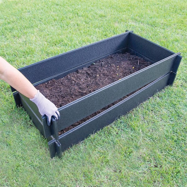 【YURT】Fig 4Color YB242 Forclover 35-in W x 70-in L x 24-in H Silver Raised Garden