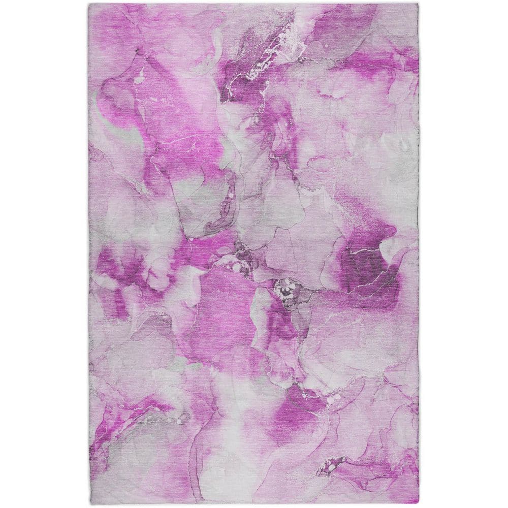 Dream Shag Premium Machine Washable Abstract ADS526 Pink 9 ft. x 12 ft. Area Rug price history on PriceWatchPro