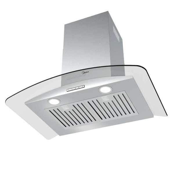 Midea 30" Stainless Steel Convertible Curved Glass Range Hood