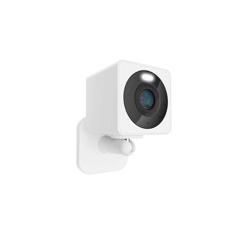Wyze Cam OG, Wired Indoor/Outdoor 1080p HD Smart Home Security Camera with Built-In Spotlight, White -  WYZECGS-RB