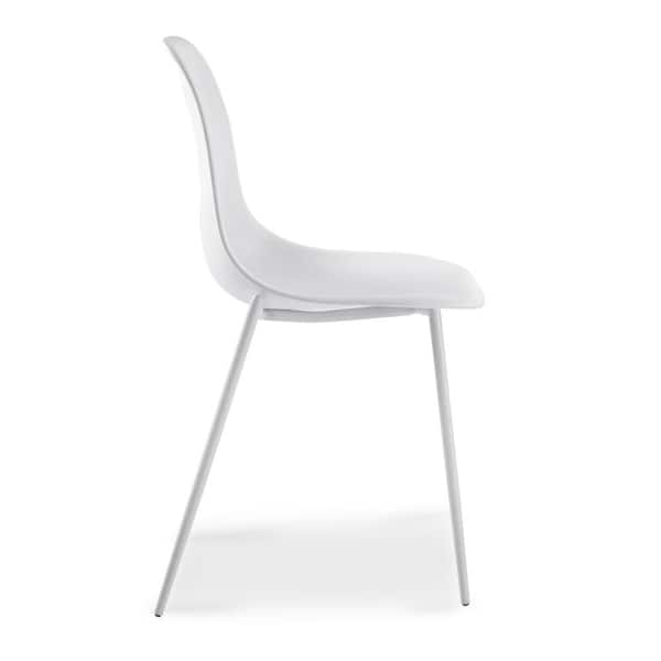 Poly and bark white chairs sale