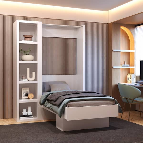 Oakland Living White 85 in. Tall Wooden Bookcase Shelf