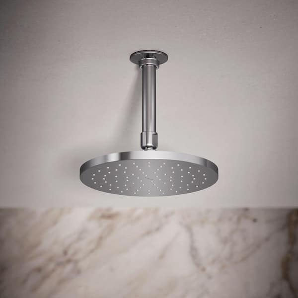 Contemporary 1-Spray Patterns 8 in. Single Ceiling Mount Fixed Shower Head in Polished Chrome