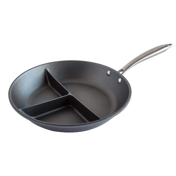 12 in. Cast Aluminum 3-in-1 Divided Saute Pan