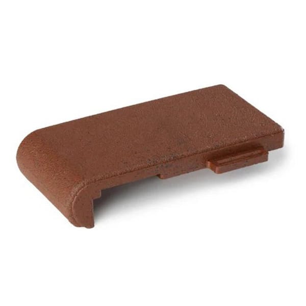 ASPIRE Bullnose Paver with Tabs 4 in. x 8 in. x 1.25 in. Redwood Composite (36-Pieces / 12 Linear ft.)