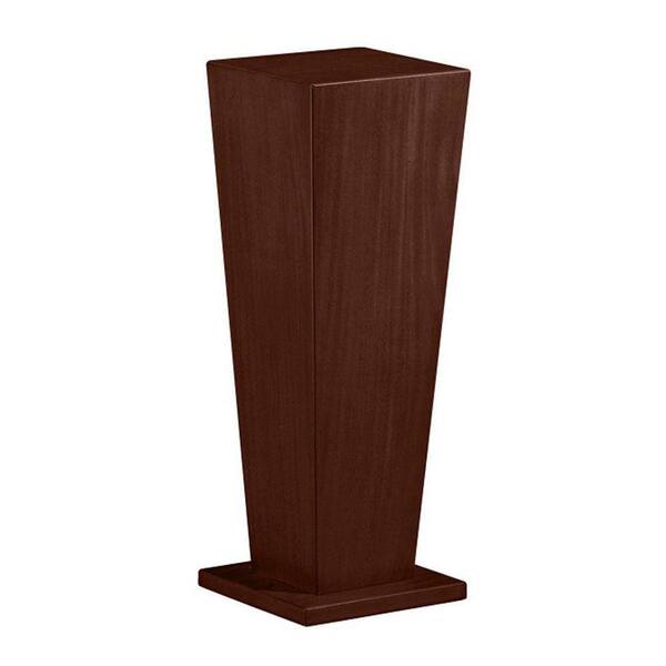 Generic unbranded 30 in. H Tapered Warm Brown Pedestal