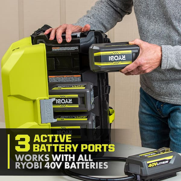 RYOBI 40V Backpack Battery Power Supply (Tool Only)