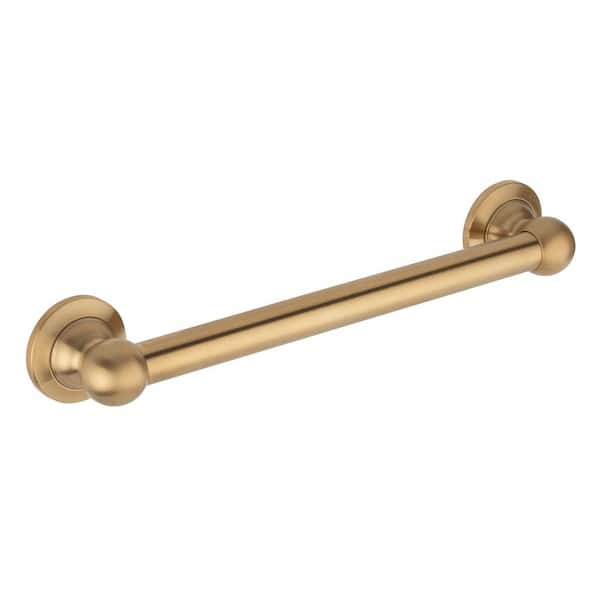 Glacier Bay 16 in. Rounded Style Grab Bar in Matte Gold