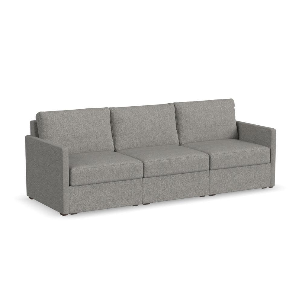 Pebble Dark Gray Fabric Lawson Sofa with Reversible Cushions