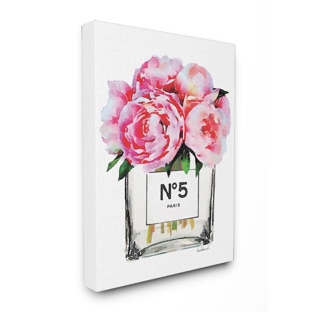 16 in. x 20 in. Glam Paris Vase with Pink Peony by Amanda Greenwood Pr