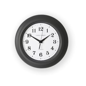 Newgale Small Kitchen Charcoal Grey Clock
