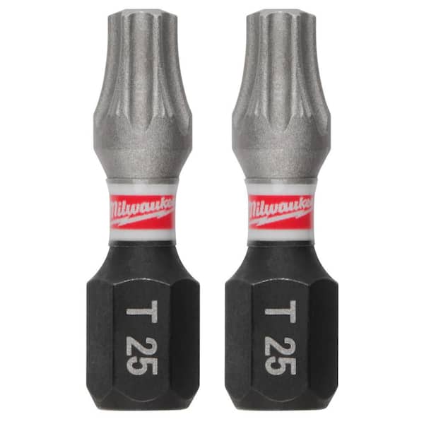Milwaukee SHOCKWAVE Impact Duty 1 in. T25 Torx Alloy Steel Insert