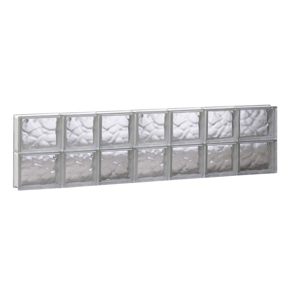 44.25 in. x 11.5 in. x 3.125 in. Frameless Wave Pattern Non-Vented Glass Block Window price history on PriceWatchPro