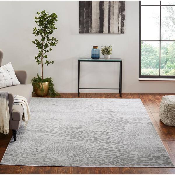 Grey 7' 11.5 X 9' 11.5 Rectangular Area Rug Pad