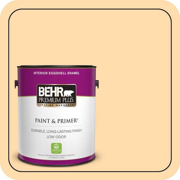 BEHR PREMIUM PLUS 1 gal. #P240-2 Peach Glow Eggshell Enamel Low Odor Interior Paint & Primer
