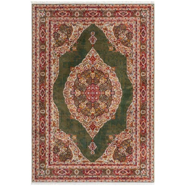 Unique Loom Baracoa Regla Green 7' 0 x 10' 0 Area Rug