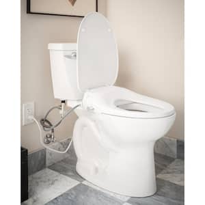 2-Series Standard Electric Add-On Bidet Seat for Elongated Toilets in. White with Heated Seat