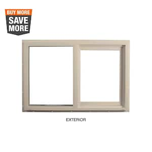 71.5 in. x 47.5 in. Select Series Left Hand Horizontal Sliding Vinyl Sand Window with HPSC Glass and Screen Included