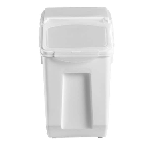 Rice Storage Container, 3.5Gal./15Lx2+4.5Gal./20Lx2 Large Dog Food Dispenser Bin,Ingredient Grain Cereal Bin 2025 update