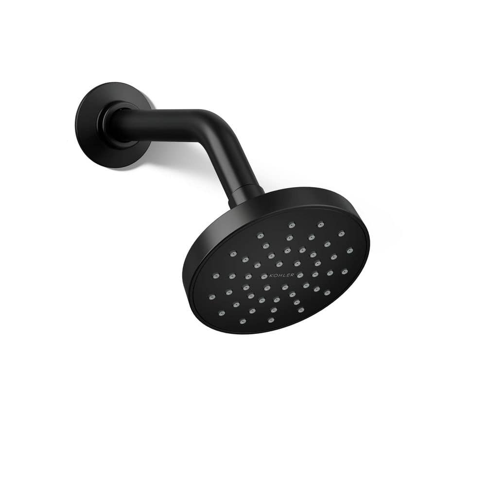 Elate 1-Spray Pattern 1.5 GPM 4.5 in. Wall Mount Fixed Shower Head