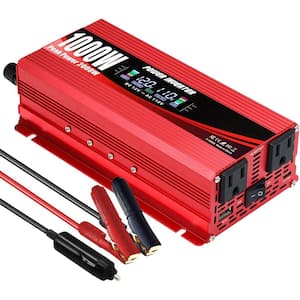 Lukyamzn 500-Watt Modified Sine Wave Power Inverter, 12V DC to 110V AC,  with 3-AC Outlets, 4-USB Ports, Cigarette Lighter Adapter SA1127B370