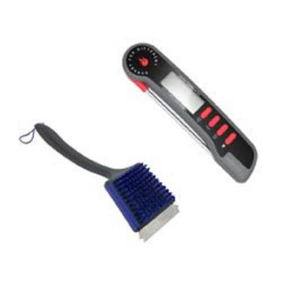 Nexgrill BBQ Grill Cleaning Brush and Digital Thermometer Kit