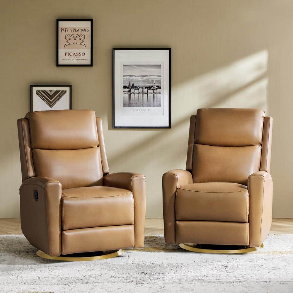 JAYDEN CREATION Andrea Camel 30.25 in. Transitional Genuine