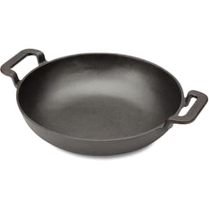10 in. Cast Iron Wok for Grill, Campfire, Stovetop, or Oven