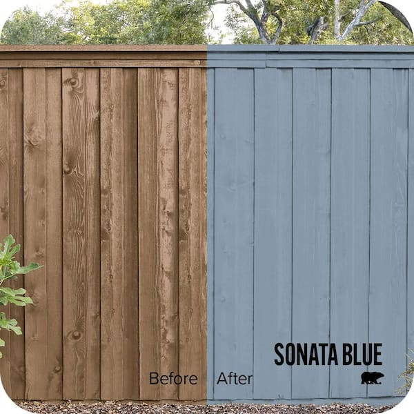 5 gal. #BNC-08 Sonata Blue Solid Color House and Fence Exterior Wood Stain