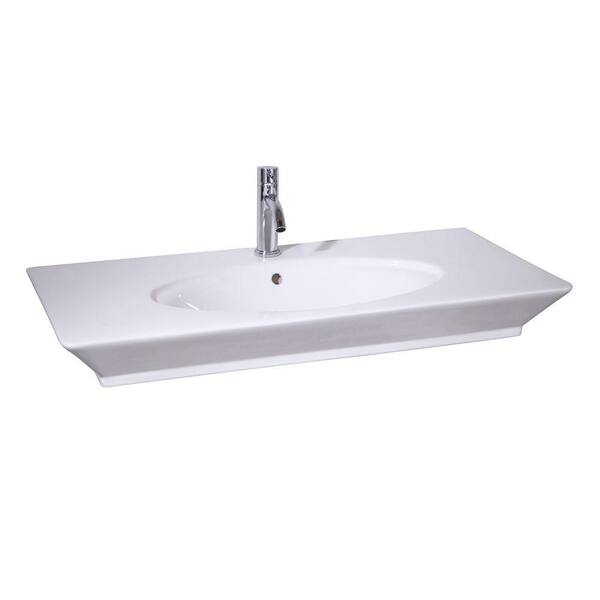 Barclay Products Aristocrat 19-3/8 in. Console Sink Basin in White